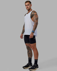 Man wearing Race Day 8" Short Tight - Black