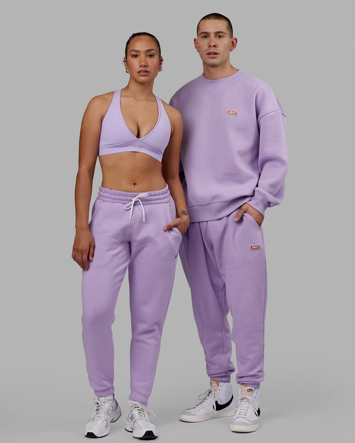 Unisex Radiate Track Pants - Pale Lilac