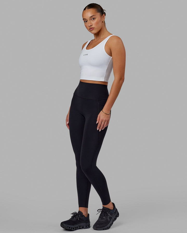 Woman wearing Reflex Active Tank - White
