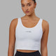 Woman wearing Reflex Active Tank - White