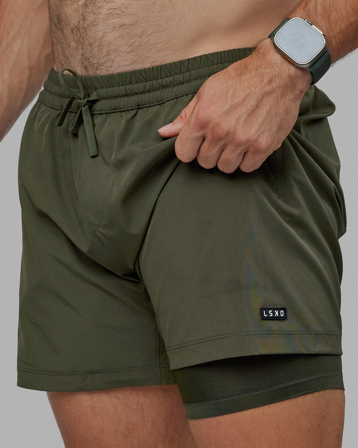 Rep 5" Lined Performance Shorts - Forest Night