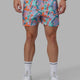 Man wearing Rep 5" Performance Shorts - Plasma Red