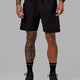 Rep 7" Performance Shorts - Black-White