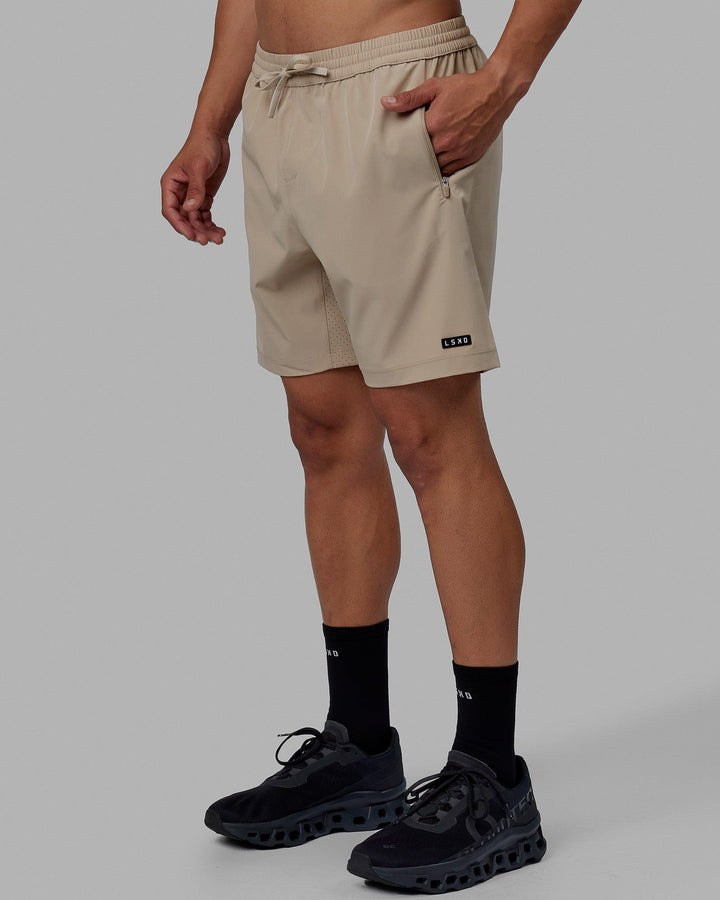 Man wearing Rep 7'' Performance Short - Taupe