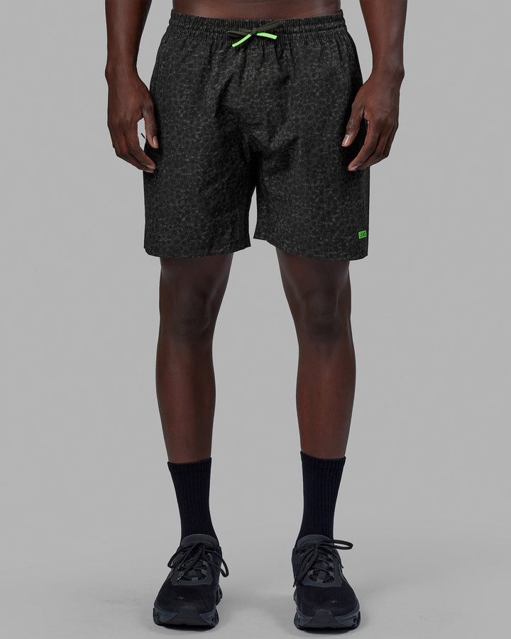 Woman wearing Rep 7'' Performance Short - Jungle Spot Print