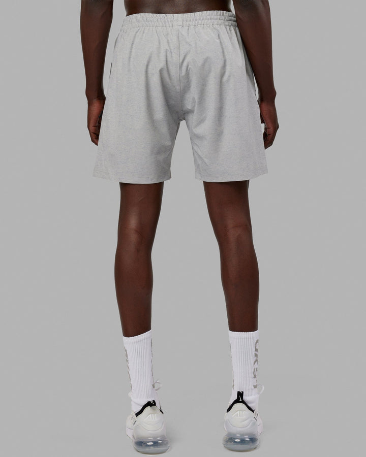 Man wearing Rep 7" Performance Short - Light Grey Marl