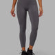 Woman wearing Rep 7/8 Length Tight - Asphalt