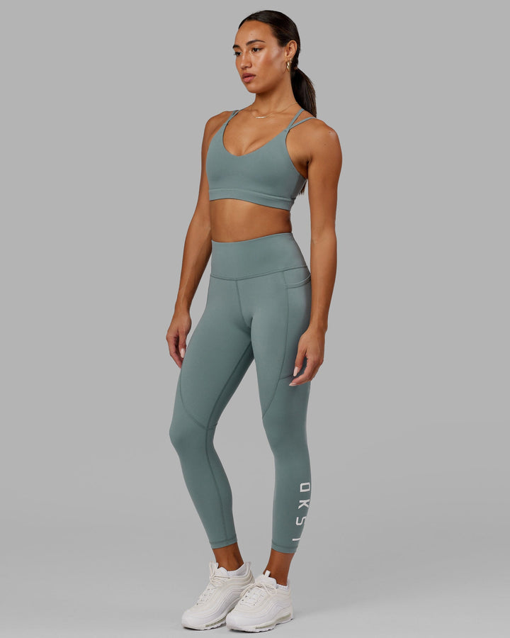 Woman wearing Rep 7/8 Length Tight - Eclipse