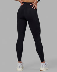 Woman wearing Rep Ultra High-Rise Full Length Legging Pockets - Black-White | Model:Shae | Size:S