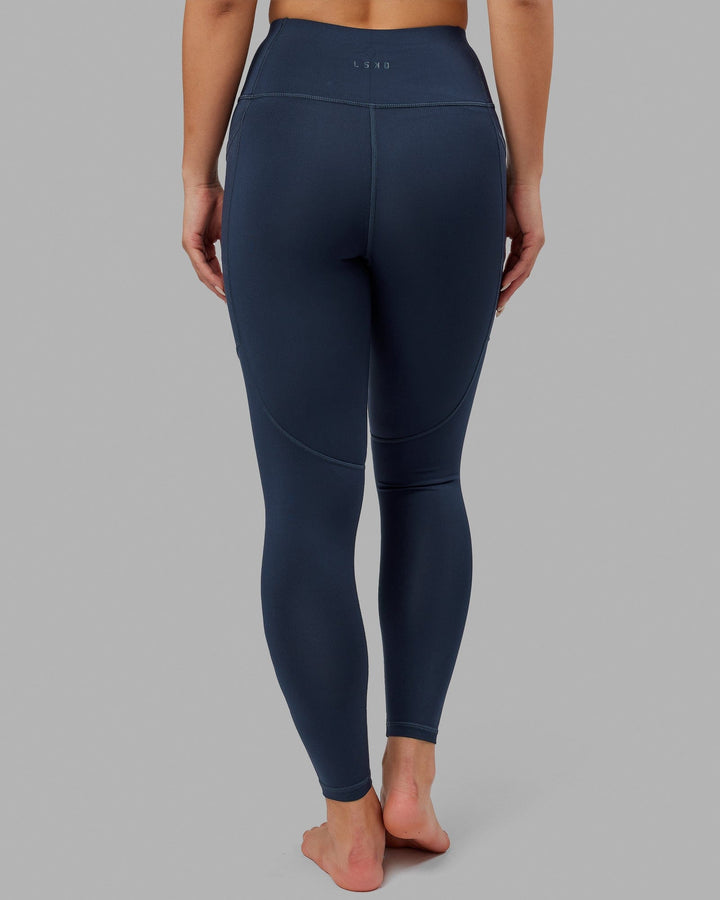 Woman wearing Rep Full Length Tight - Navy