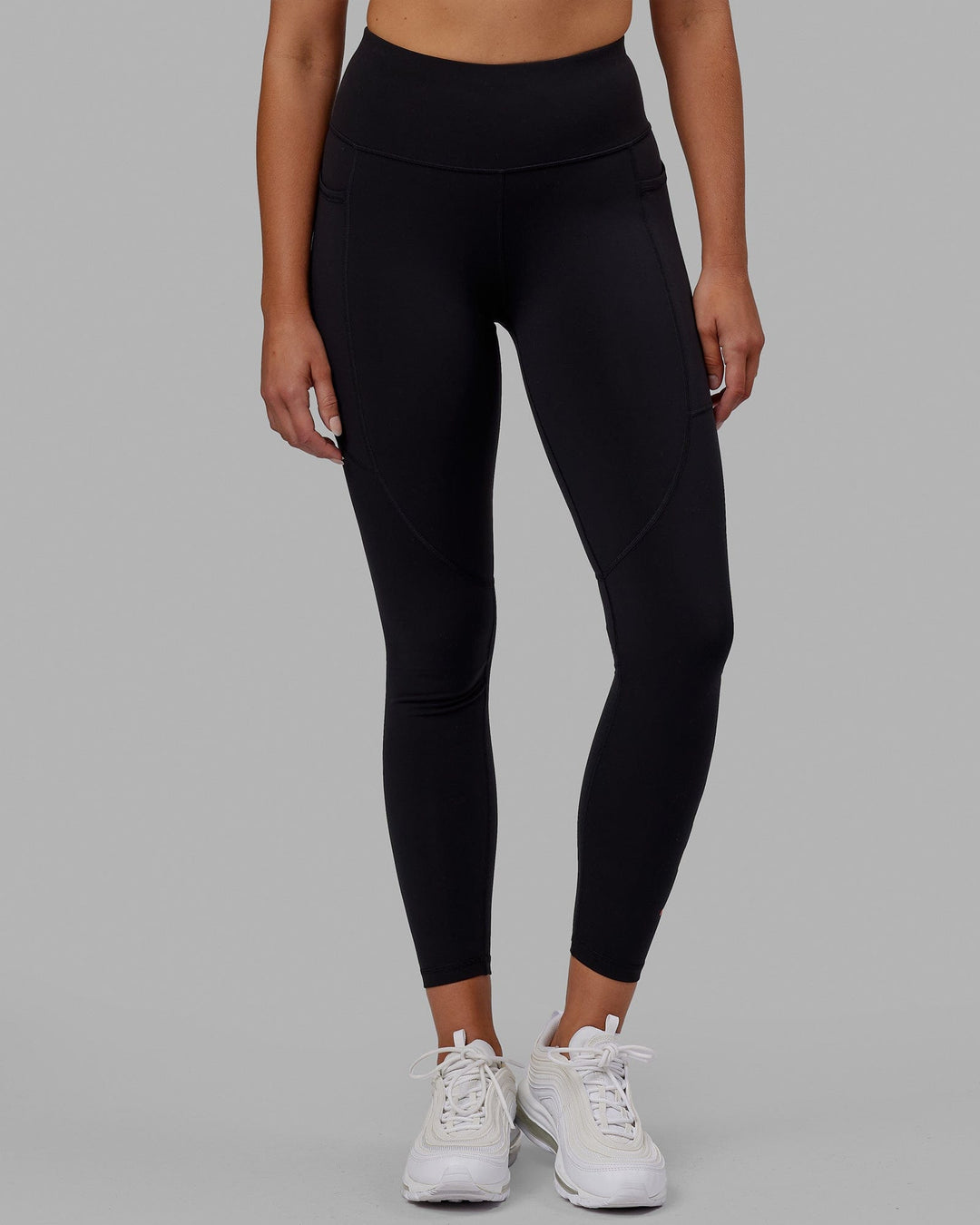 Woman wearing Rep Full Length Tight - Pride-Black