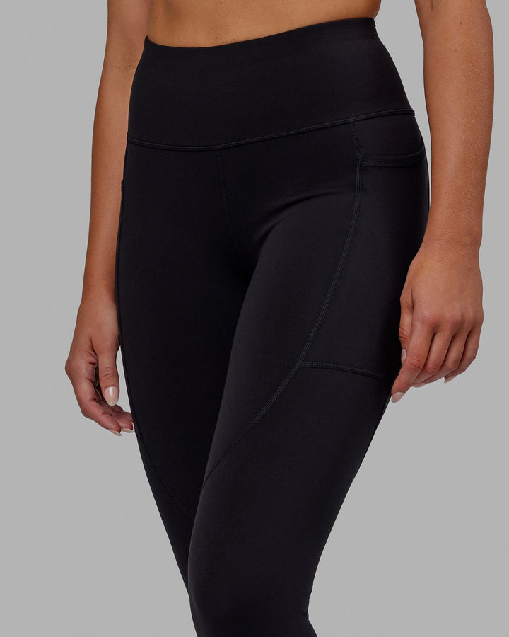 Woman wearing Rep Full Length Tight - Pride-Black