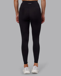 Woman wearing Rep Ultra High-Rise Tall Legging Pockets - Black-Black | Model:Hannah | Size:S