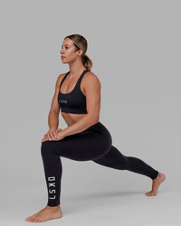 Woman wearing Rep Ultra High-Rise Tall Legging Pockets - Black-White | Model:Bree | Size:S