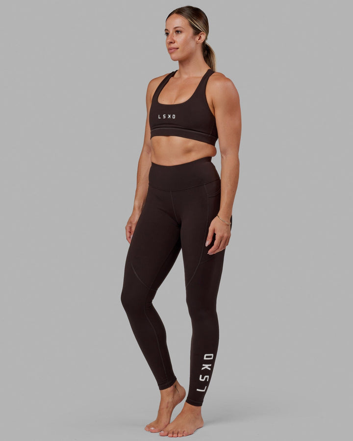 Woman wearing Rep X-Long Tight - Dark Walnut