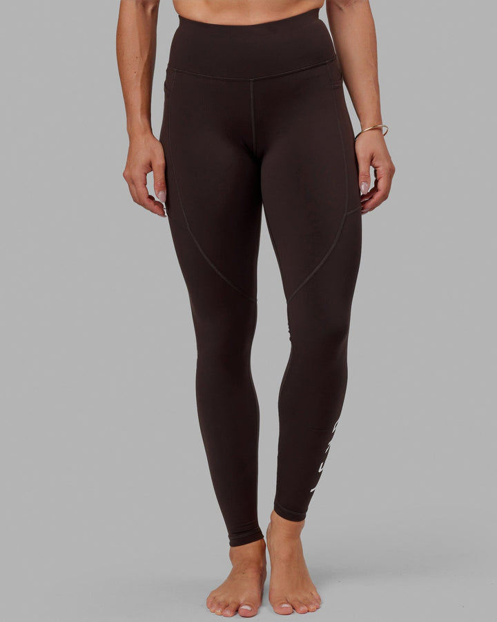 Woman wearing Rep X-Long Tight - Dark Walnut