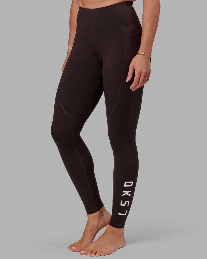 Woman wearing Rep X-Long Tight - Dark Walnut