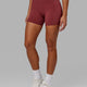 Woman wearing Rep X-Short Tight - Apple Berry