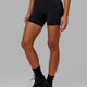 Woman wearing Rep X-Short Tight - Black-White