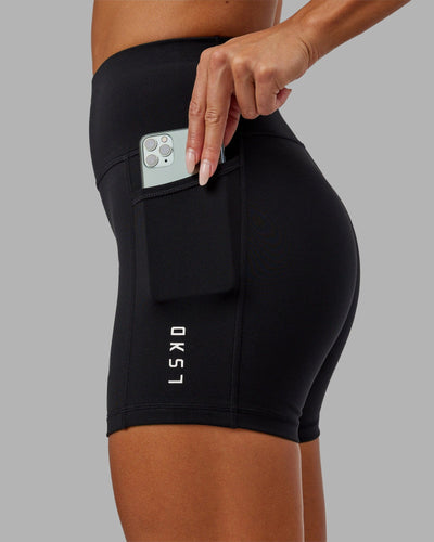 Woman wearing Rep X-Short Tight - Black-White