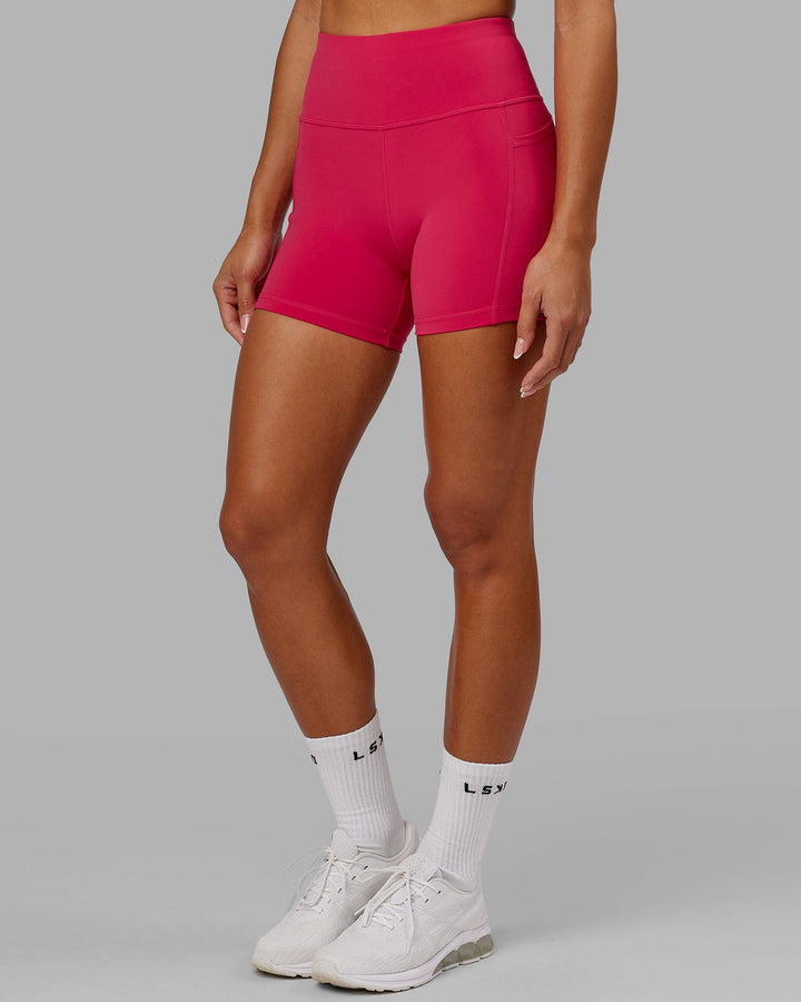 Woman wearing Rep X-Short Tight - Boysenberry