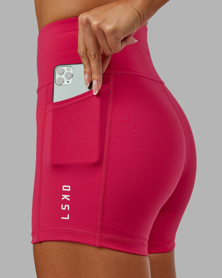 Woman wearing Rep X-Short Tight - Boysenberry