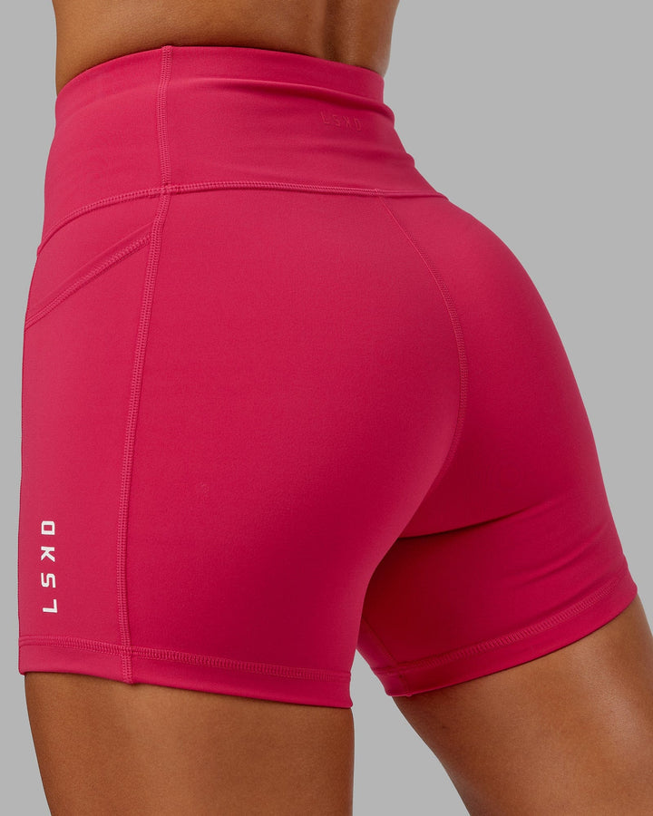 Woman wearing Rep X-Short Tight - Boysenberry