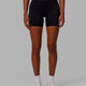 Woman wearing Resistance Mid Short Tights - Black