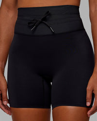 Woman wearing Resistance Ultra High-Rise 6" Short - Black