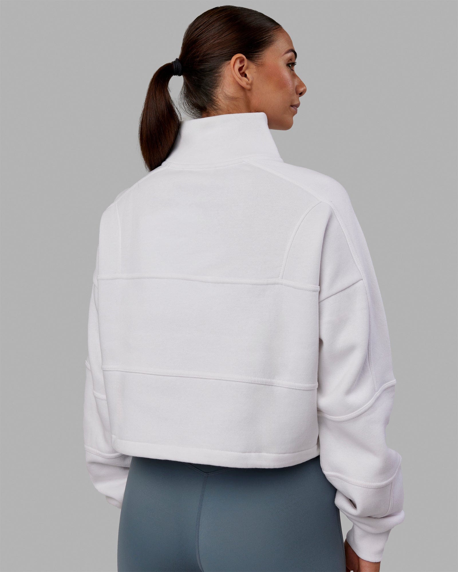 White quarter zip sweater hotsell