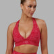 Woman wearing Stamina Sports Bra - Pink Vitality