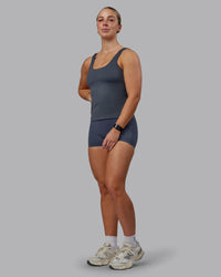 Woman wearing Staple Active Shelf Bra Tank - Turbulence