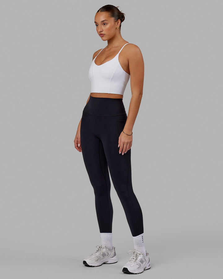 Woman wearing Streamline Bra - White