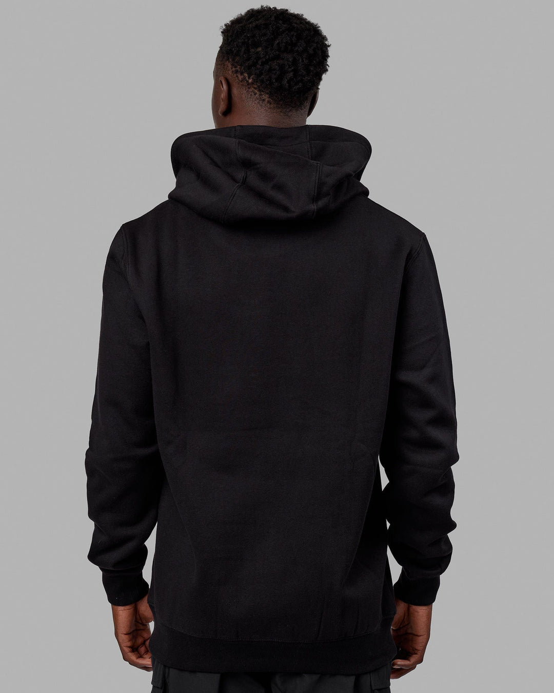 Man wearing Structure Hoodie - Black-White