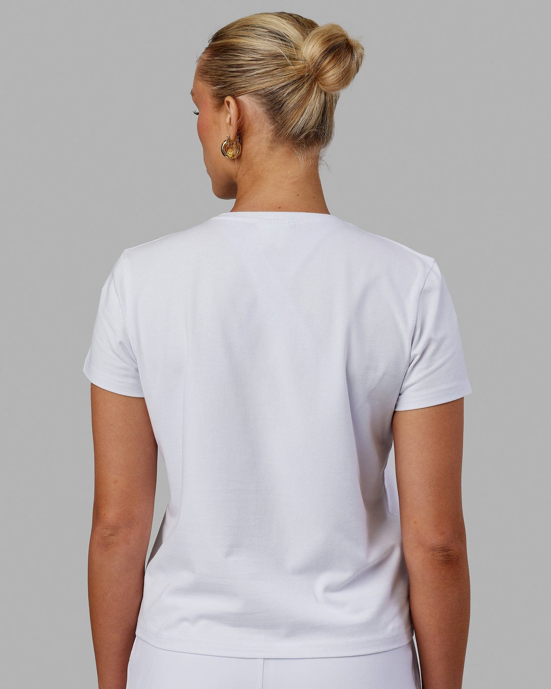 Woman wearing Together Tee - Pride-White