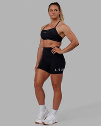 Woman wearing Lift Sports Bra - Black