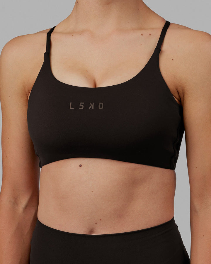 Twist Sports Bra - Dark Walnut