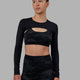 Woman wearing Ultra LS Bolero - Black