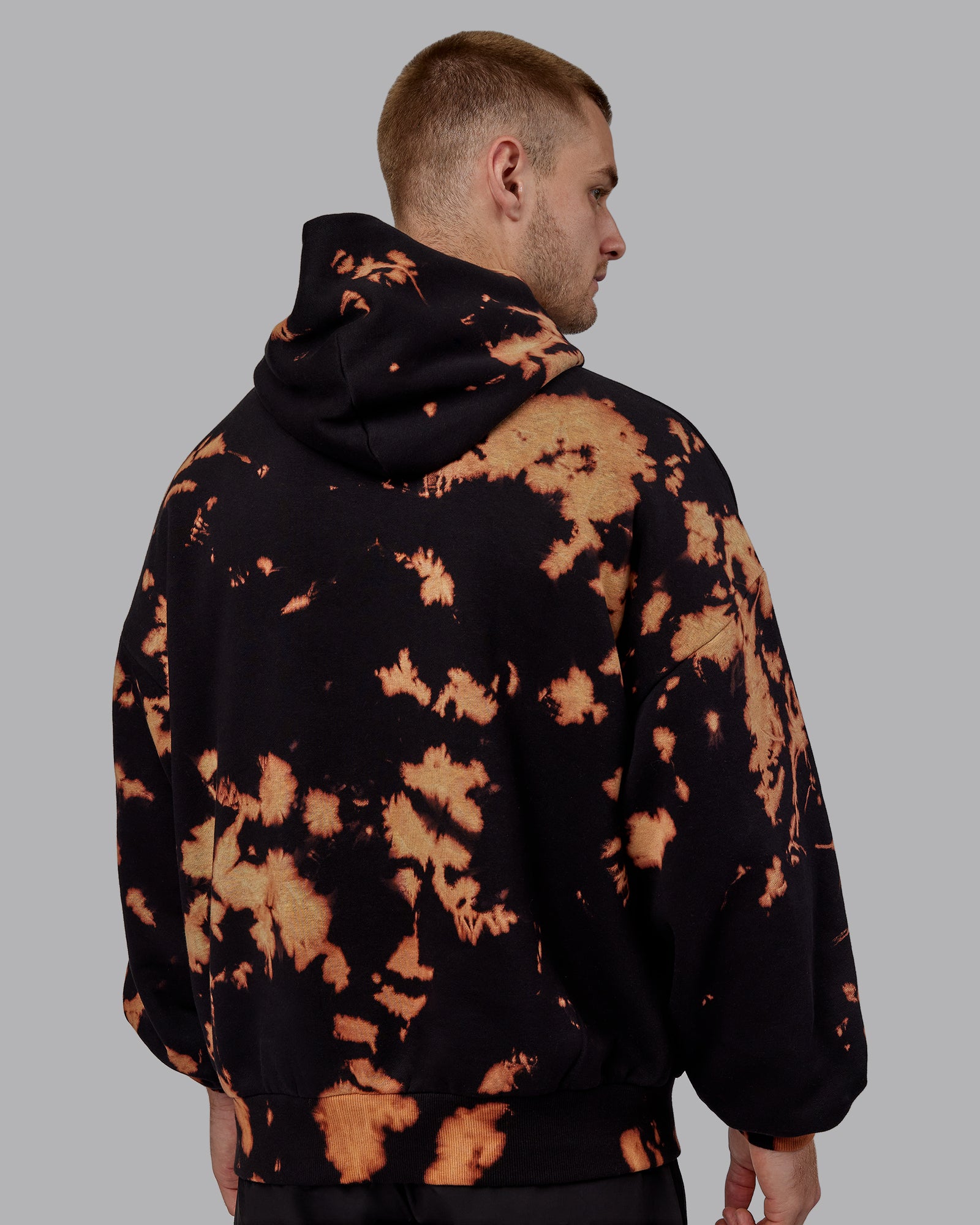 Unisex 1 Better Hoodie Oversize Black Bleach Tie Dye Black Bleach Tie Dye 2XS