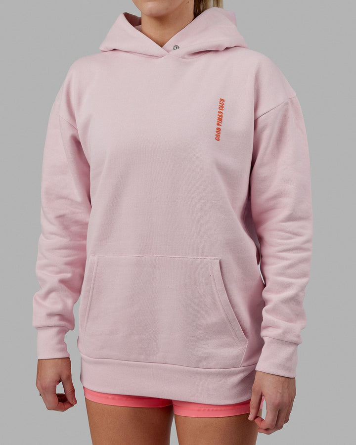 Unisex Good Times Global Heavyweight Hoodie Oversize - Marshmallow-Orange