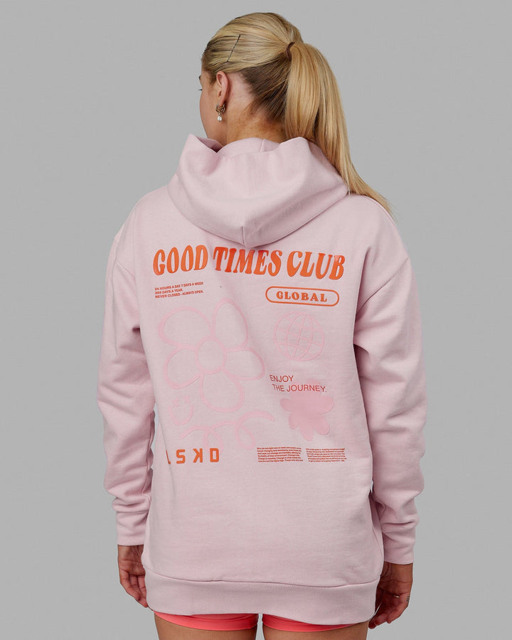 Unisex Good Times Global Heavyweight Hoodie Oversize - Marshmallow-Orange