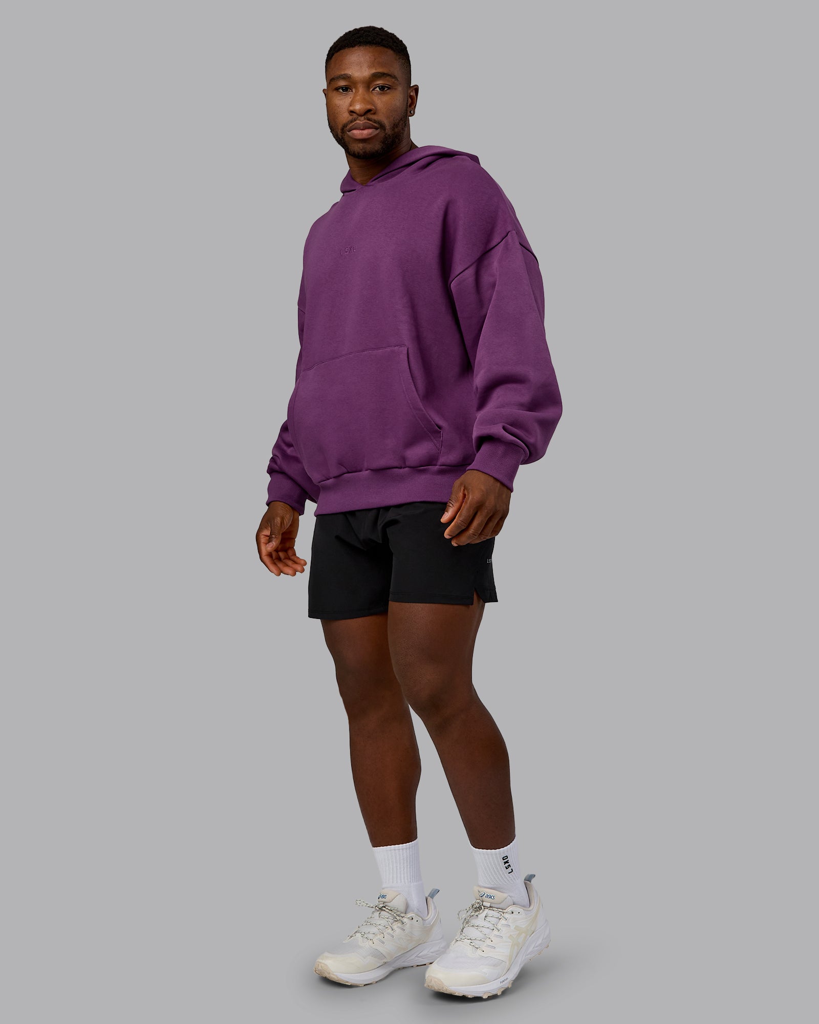 ◇YESEYESEE◇ Dunkman Hoodie Deep Purple yeseyesee Arch Logo Hoodie - Deep Purple | 하이츠스토어