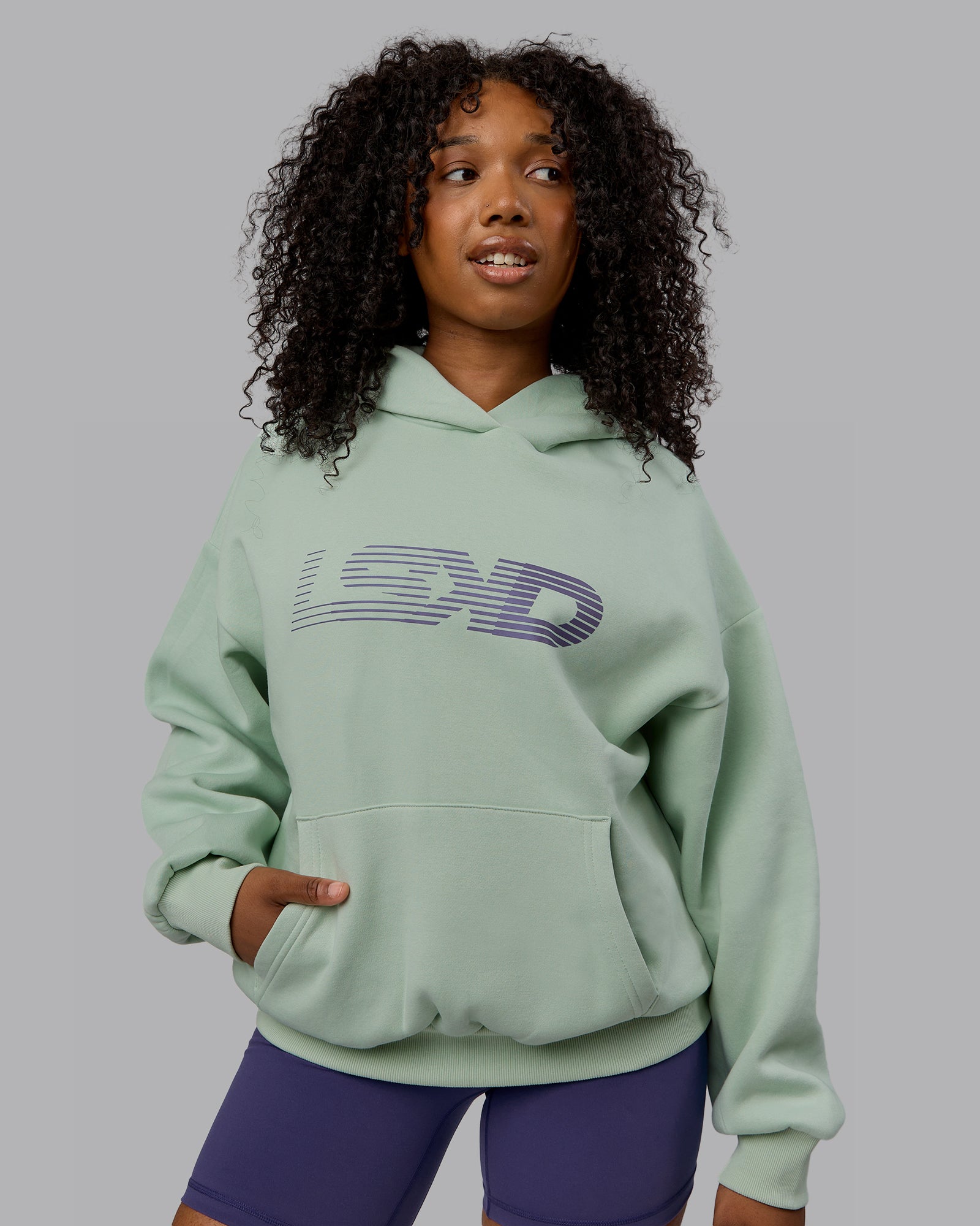 Unisex Motion Hoodie Oversize - Surf Spray-Royal Purple | LSKD