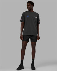 Man Wearing Redline FLXCotton Tee Oversize - Phantom-White