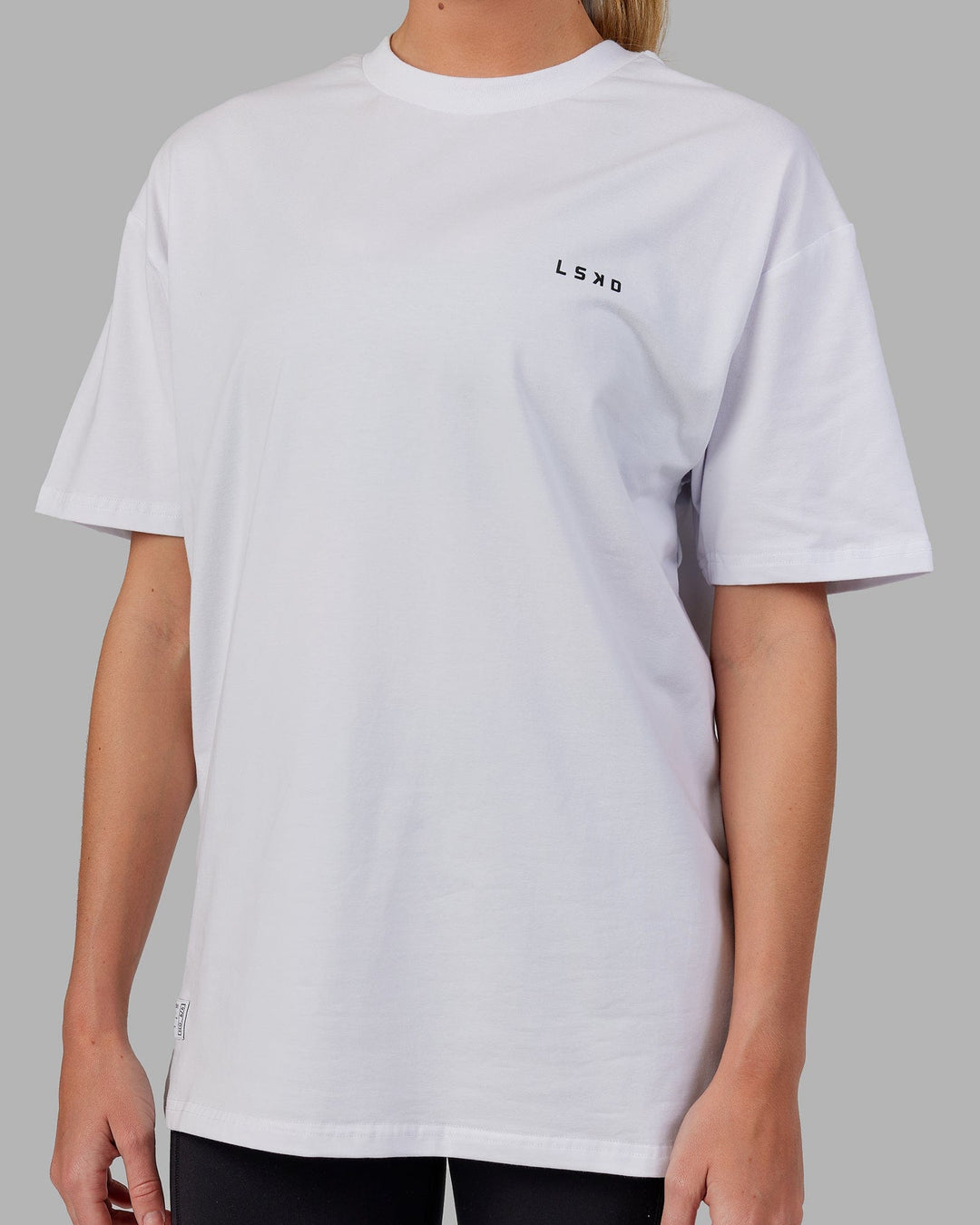 Unisex VS5 FLXCotton Tee Oversize - White-Black