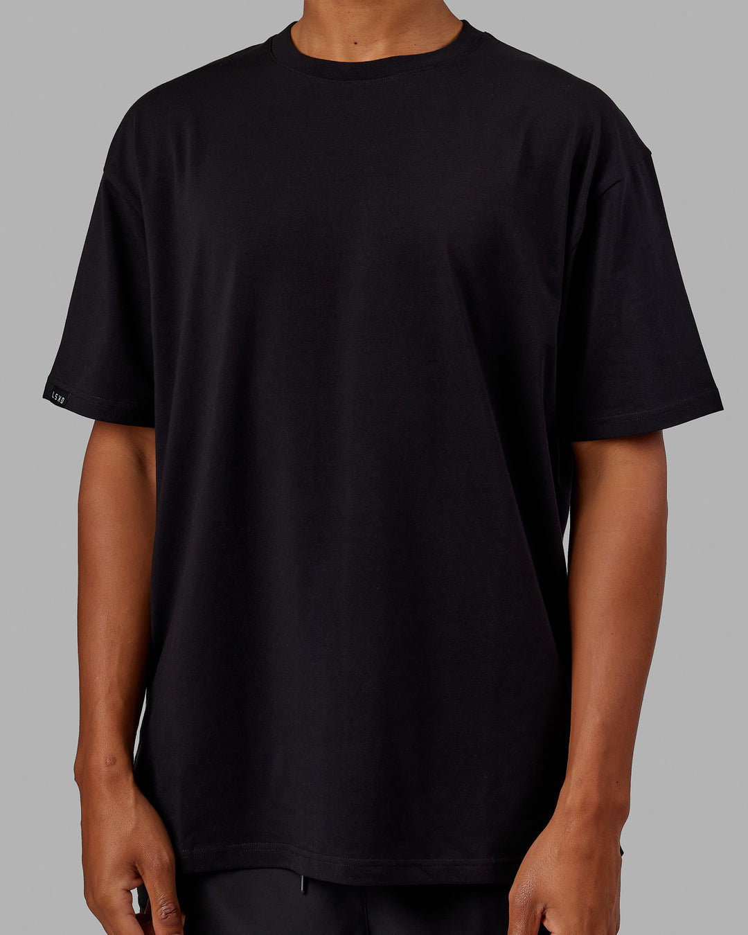 Man wearing Unisex You Got This FLXCotton Oversize Tee - Black-Pink