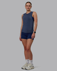 Woman wearing Vital Training Tank - Midnight Blue