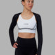 Woman wearing Warm Up LS Bolero - Black