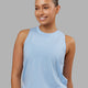 Woman wearing Deluxe PimaFLX Tank - Windsurfer