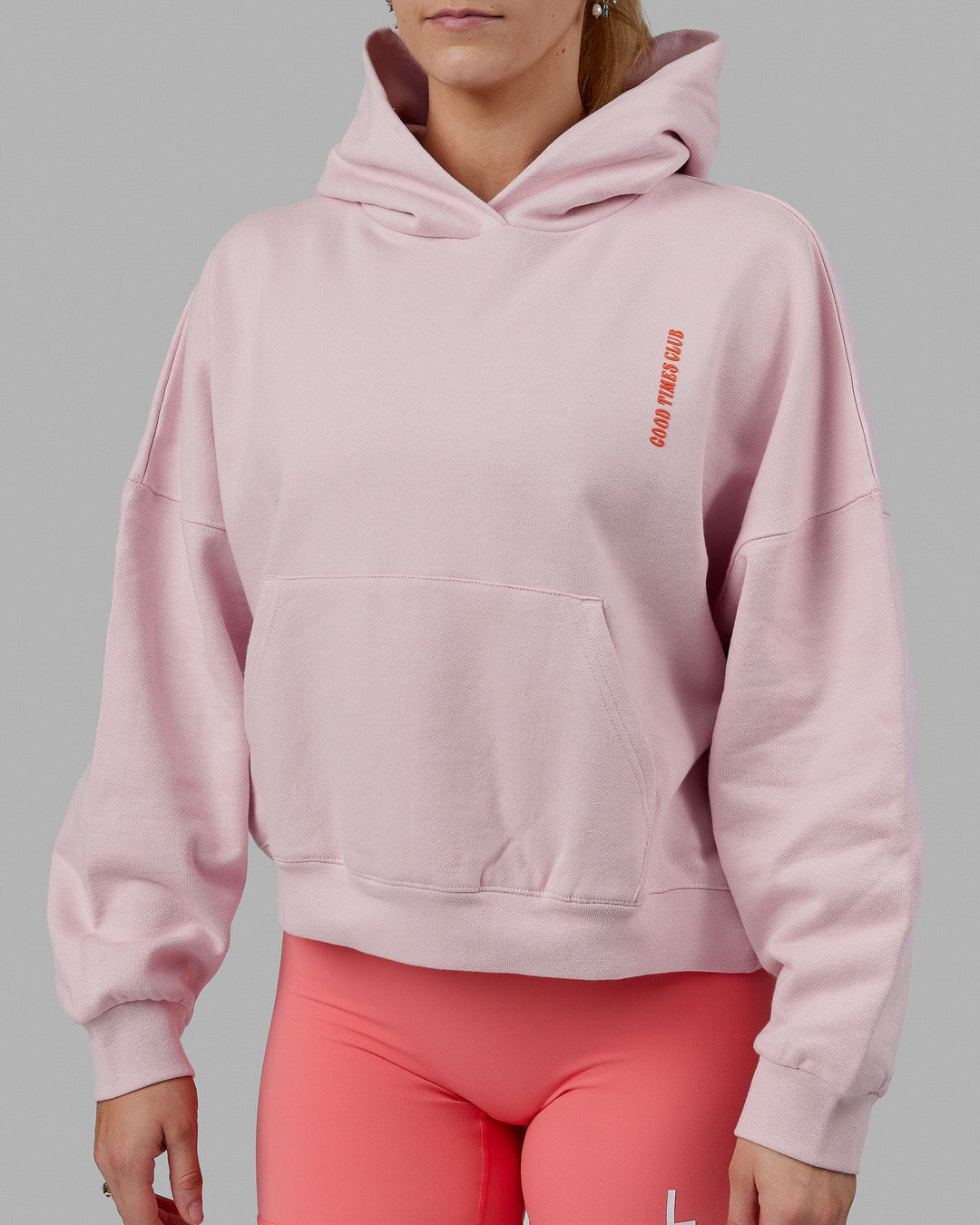 Good Times Global Heavyweight Hoodie - Marshmallow-Orange